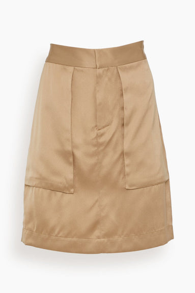 SASUPHI Skirts Gonne Adriana Skirt in Gold Camel