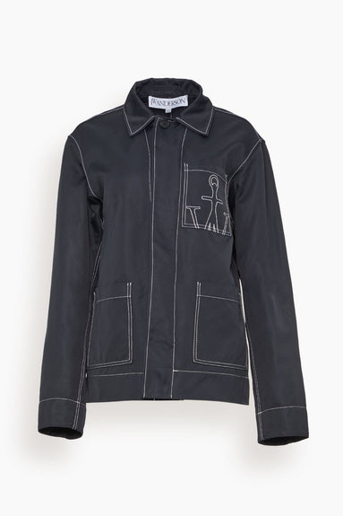 JW Anderson Jackets Contrast Seam Workwear Jacket in Black