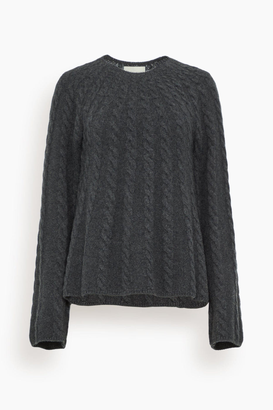 Loulou Studio Sweaters Amal Sweater in Anthracite Melange Loulou Studio Amal Sweater in Anthracite Melange