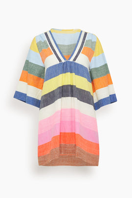 Belkis V-Neck Caftan in Pariti Fiesta