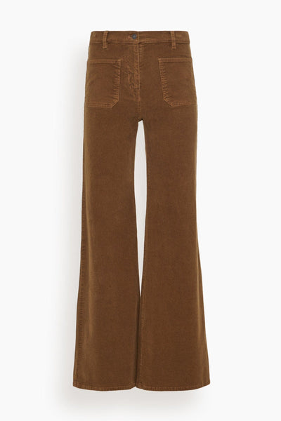 Florence Pant in Cigar Brown