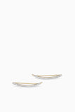 Adina Reyter Earrings Large Pave Curve Wing Earrings in Yellow Gold