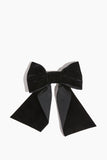 Gigi Burris Faustine Bow in Black Velvet