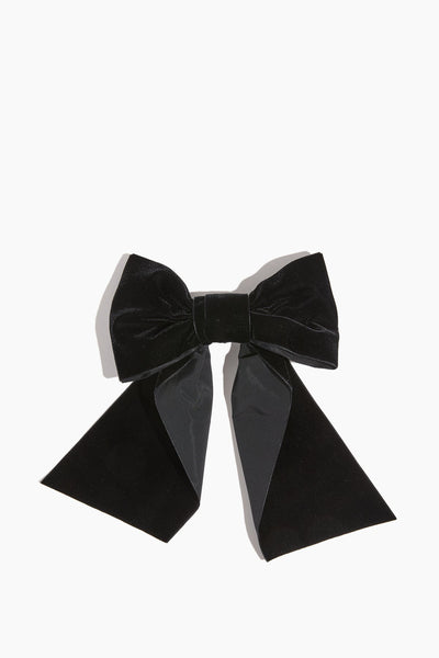 Faustine Bow in Black Velvet