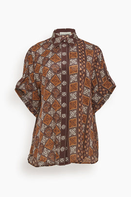 Carmella Shirt in Chocolate