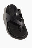 A.Emery Claude Sandal in Black Lizard