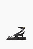 A.Emery Strappy Flat Sandals Jalen Slim Sandal in Black Jalen Slim Sandal in Black