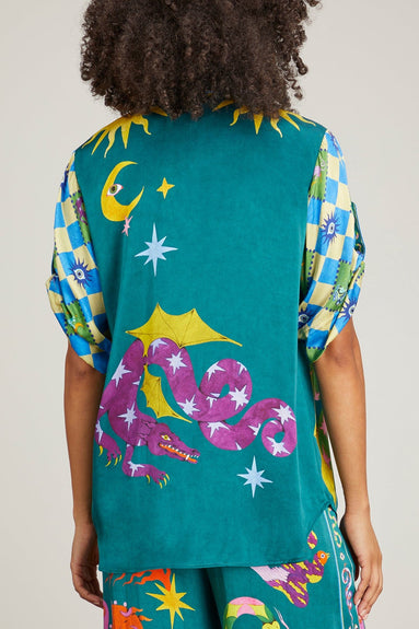 Alemais Tops Guardian Oversized Shirt in Multi Alemais Guardian Oversized Shirt in Multi