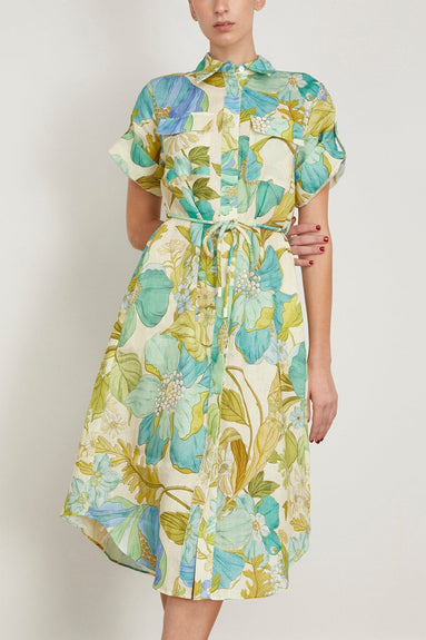 Alemais Casual Dresses Janis Shirtdress in Blue Alemais Janis Shirtdress in Blue