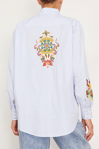 Strike Patchwork Shirt in Stripe