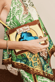 Alemais Ace Horse Embellished Clutch in Multi