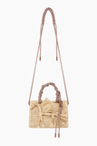 Alemais Ace Horse Raffia Box Bag in Blonde