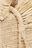 Alemais Ace Horse Raffia Box Bag in Blonde