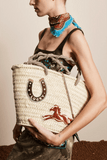Alemais Ace Midi Macrame Basket in Multi