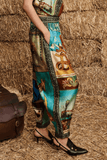 Alemais Ace Tapered Silk Pant in Multi