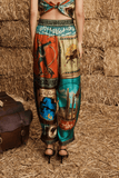 Alemais Ace Tapered Silk Pant in Multi