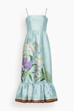 Alemais Alfie Midi Dress in Ice Blue
