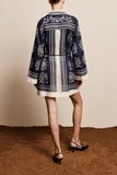 Alemais Banderra Mini Dress in Ink