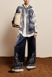 Alemais Banderra Scarf Silk Shirt in Ink