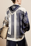 Alemais Banderra Scarf Silk Shirt in Ink