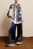 Alemais Banderra Silk Pant in Ink