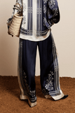 Alemais Banderra Silk Pant in Ink