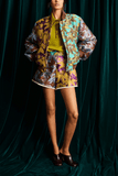 Alemais Bodie Jacquard Bomber Jacket in Multi