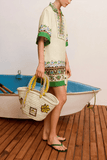 Alemais Bridgette Mini Shirtdress in Cream