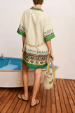 Alemais Bridgette Mini Shirtdress in Cream