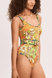 Alemais Charlie Belted One Piece in Multi
