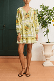 Alemais Dixie Mini Dress in Citrus