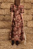 Alemais Ezra Midi Dress in Chocolate
