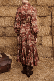 Alemais Ezra Silk Shirtdress in Chocolate