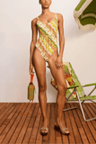 Alemais Janine Scoop Neck One Piece in Multi