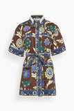 Alemais Jasper Mini Dress in Chocolate