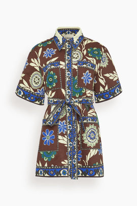 Jasper Mini Dress in Chocolate