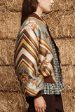 Alemais La Rosa Jacquard Bomber Jacket in Multi