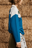 Alemais Lasso Knit Polo in Azure