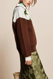 Alemais Lasso Knit Polo in Chocolate