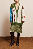 Alemais Lasso Patchwork Knit Cardigan in Multi