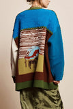 Alemais Lasso Patchwork Knit Cardigan in Multi