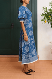 Alemais Lucky Midi Dress in Blue