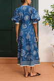Alemais Lucky Midi Dress in Blue