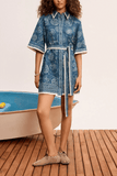 Alemais Lucky Mini Dress in Blue