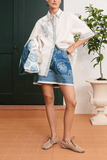 Alemais Lucky Mini Skirt in Blue