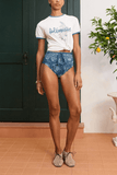 Alemais Lucky Vintage Tee in Cream
