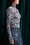 Alemais Maxwell Ruched Top in Chocolate