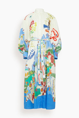 Nadia Shirtdress in Multi