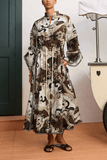 Alemais Otis Shirtdress in Chocolate