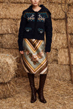 Alemais Patsy Knit Cardigan in Ink